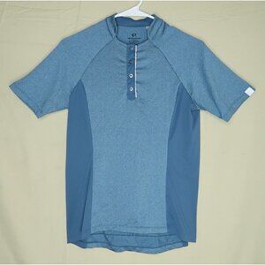 Pearl Izumi Select Top Blue Short Sleeve Reflective Cycling Shirt Jersey Medium